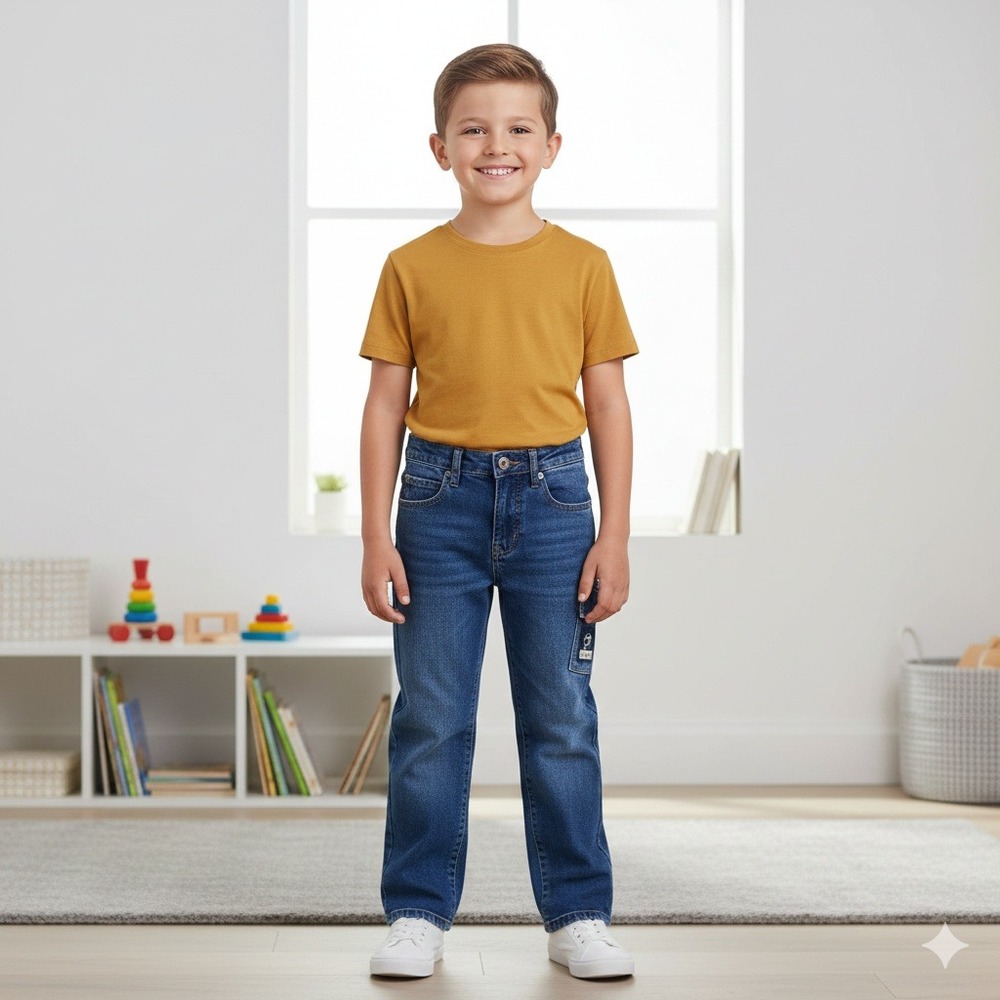 Pepe Jeans X-PER X DENIM WORX Vintage‎ Kids Cargo Jeans Dark Wash - Size 5